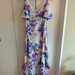 NWT Tommy Bahama Floral Blue and Pink Women's Dress